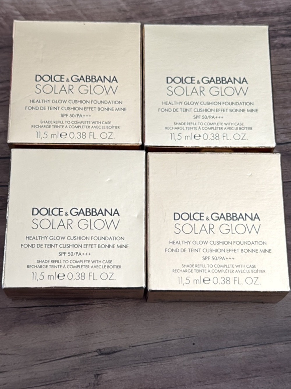 Dolce & Gabbana Solar Glow Cushion Foundation pack of 4